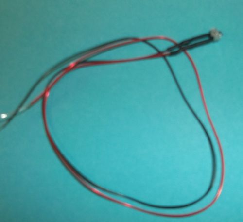 3 volt prewired 1.8mm Amber Flickering LED